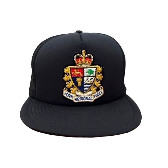 Vintage Trucker Cap York Regional Police One Size Mesh Foam - Picture 1 of 3